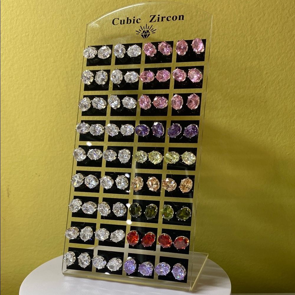 Cubic Zirconia Stud Earring